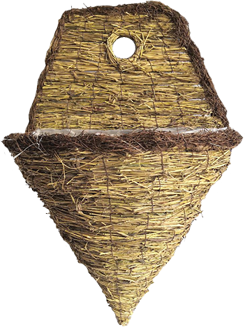 14 x 20 Inch Rattan Wall Basket with Stand – 15 per case - Hanging Baskets
